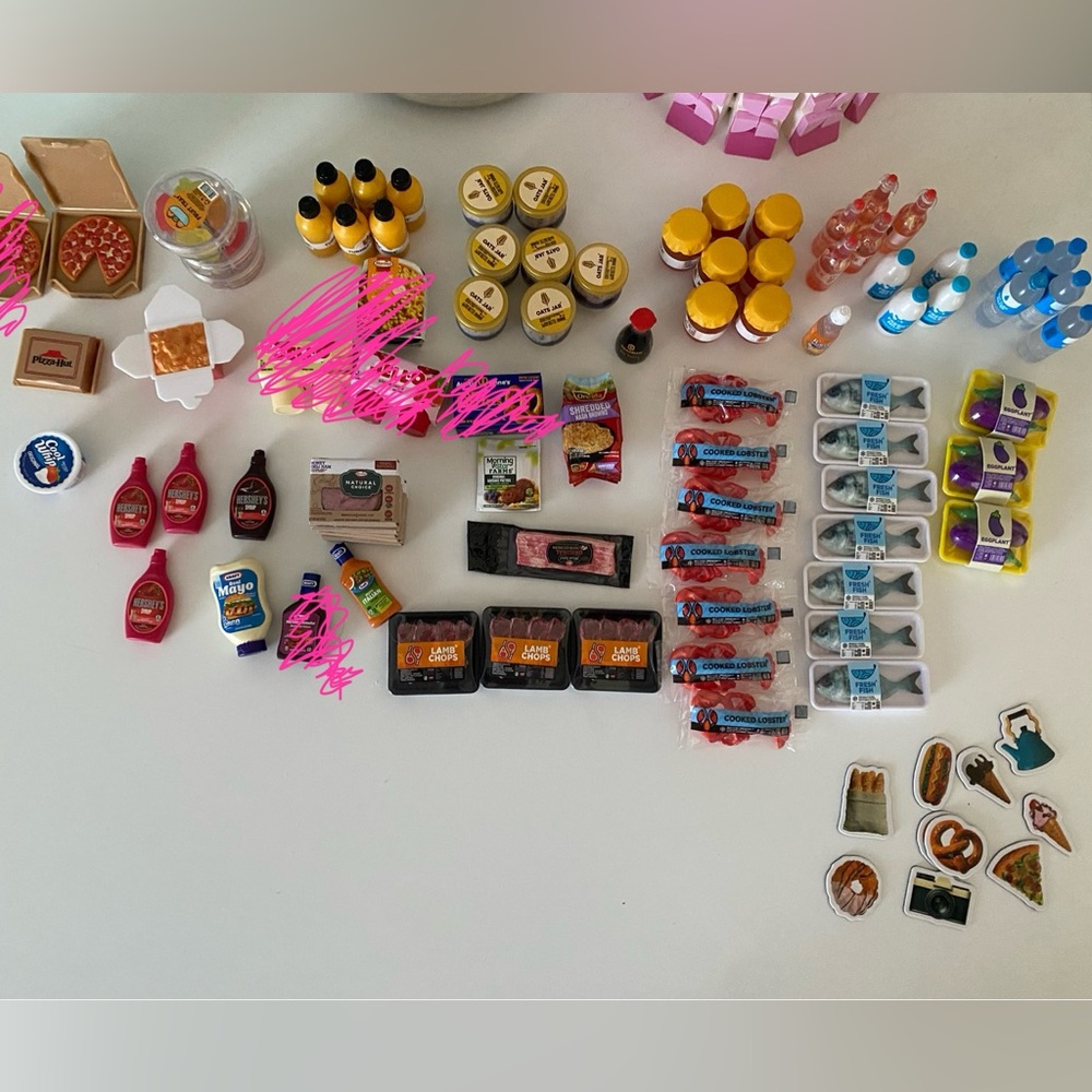 Assorted Mini Brands Fill the Fridge Play Food Set Choose 6!